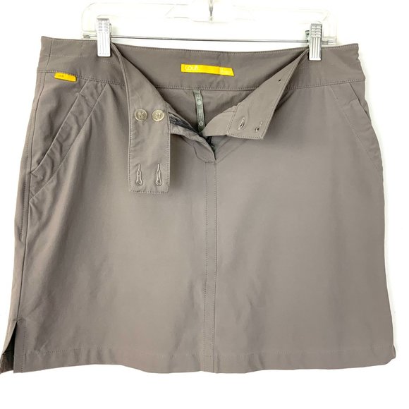 LOLE Cassyope Activewear Golf Skort Taupe Gray Sz 12 - Picture 14 of 16